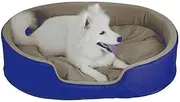 Fully Removable and Washable Dog Kennel Cat Litter Dog Bed Mat Pet Nest Teddy Golden Retriever Large Dog Pet Supplies (Color : Blue, Size : 65X50CM)