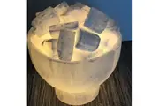 Crystal Wonderland Selenite Firebowl Lamp Chunks Rocks Natural Raw Crystal