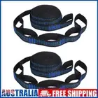 # 2pcs Hammock Strap Outdoor Camping Tree Hanging Load Bearing Rope (Blue)