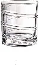 FGFG Rotating Whiskey Glass Old Fashioned Glass for Drinking Bourbon,Scotch,Cocktails,Whisky, Shake Cup Creative Personality Glass (201-300ml, RotatingSpiral)