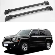 OEM Style Roof Rack Cross Bar Compatible for Jeep Patriot 2011-2016 Rails Bar Luggage Carrier Bars Top Rack Rail Boxes Aluminum Alloy