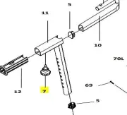 Sunlite F7 Trainer Replacement Parts Adjustment Knob