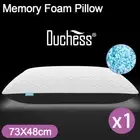Duchess Memory Foam Pillow Bamboo Pillow Cushion Hypoallergenic Cover 73x48cm