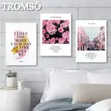 在飛比找遠傳friDay購物優惠-TROMSO時尚無框畫/粉紅優雅