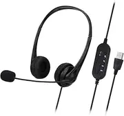 SY490MV Call Center Wired Headset Wired Control USB Port with Microphone Telephone Operator Headphone Noise Canceling for Computer Phones Desktop Boxes