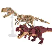 Nanoblock Dinosaur Deluxe Edition Tyrannosaurus Rex&Tyrannosaurus skeleton set