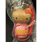 B-3 櫃 損傷品 ： 2016 HELLO KITTY 凱蒂貓 和服 木製根付 吊飾  天貴