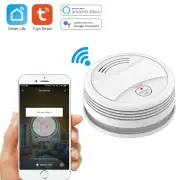 Wifi Tuya Smart Smoke Detector Sensor 80DB Alarm Fire Smoke Detector Wifi Fire Protection Home Security Alarm Smart Life