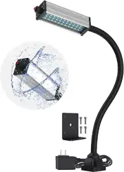 Flexible Work Light, Machine Light, Gooseneck Led Light IP66 Waterproof 800 Lume