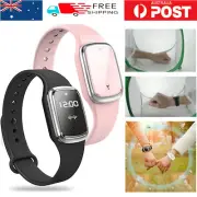 Ultrasonic Anti Mosquito Repellent Bracelet with Clock Kids Repeller Wristband