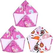 OSOLADY 3pcs Fiber Hair Towels Fast Drying Ultra Absorbent Hair Wrap Caps for Adults for and Travel Use