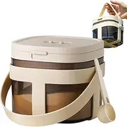 Milk Powder Dispenser - 800ml Airtight Grain Storage Sealed Box | Sealed Formula Holder Large Capacity Kitchen Organizer for Flour Pasta Cereal