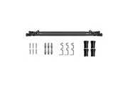 Marlow Double Curtain Rod Steel Set Extendable Black