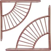 Metal Shelf Braket 2Pcs for Floating Shelves DIY L Shape Shelving Brackets 5.9"