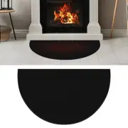 Fireproof Half Round Fireplace Mat 24'' x 42'' Hearth Rugs Floor Protector Pad