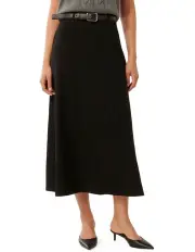 [Forever New] Cecile Belted Midi Skirt in Black