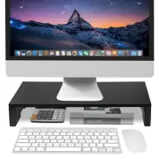 EAYHM Monitor Stand Desktop Stand Wooden Top Board Monitor Stand Computer R 948