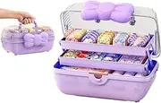 MOMOGEE Hair Accessories Organizer Multi-layer Hairpin Organizer Cute Girl Jewelry Case Head Rope Headband Display Rack Children's Hair Accessories Storage Box