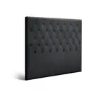 Artiss Bed Frame Double Size Bed Head Headboard Bedhead Base Fabric Charcoal