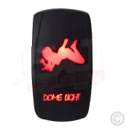 Waterproof On/Off Rocker LED Switch "Dome Light Girl" Red Off Road Desert Sand