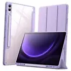 Case for Samsung Galaxy Tab S9 FE+ / S9 FE Plus 12.4-Inch with S Light Purple