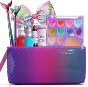 Marmad Girls Makeup Set Washable Kid Make Up Case Bag Children Style Gift