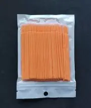 Dental Swabs Microbrush Disposable Applicators Tips Micro Brush Cleaning Orange