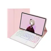 Bluetooth Keyboard Leather Tablet Case For Ipad 10.2 / 10.5 / Air 2019 With Touch Pad & Backlight