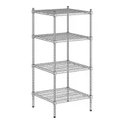 Regency 24 Wide NSF Chrome 4-Shelf Kit with 54 Posts WS-460EC2424K54