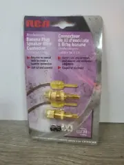 RCA Banana Plug Speaker Wire Connector Ends (16-12 Gauge)