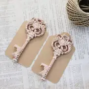 50 pcs Skeleton Keys bottle openers Rose Gold Double sided wedding favors