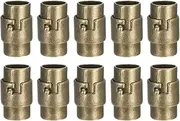 uxcell 10pcs Leather Cord End Clasp 8mm Hole Magnetic Cord End Caps Closures Leather Bracelet Buckle for Jewelry Making DIY Supplies Crafts, Bronze