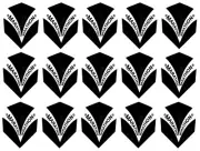 5 Sets Harrows Marathon Standard Dart Flights - Ships w/ Tracking - Black/White