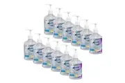 12PK Northfork 500ml Instant Hand Sanitising Gel Care Sanitiser w/ Pump Vanilla