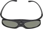 DLP Link Glasses Active S er Projector Glasses Rechargeable for All DLP-Link Projectors Compat with Op a View Sharp Black One Size