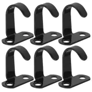 6pcs Iron Screw Mounted Ceiling Hooks Under-Shelf Hooks Heavy Duty Hook Hanger