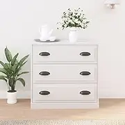 Dining Storage Sideboard White 70x35.5x67.5 cm Engineered Wood