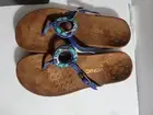 Women’s Vionic Silver Turquoise Stone Sandals Size 10 Podiatrist Designed NIB