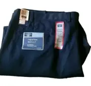 Dockers Mens Blue Fade Resist Individual Fit Waist Band Dress Pants Sz 50/30