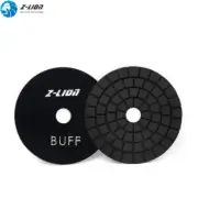 2Pcs Diamond Dry Polishing Pads 3'' Resin Buffing Pad Black for Marble Stone