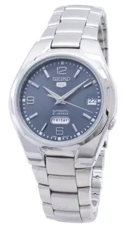 Seiko 5 Automatic 21 Jewels Stainless Steel Gray Dial SNK621K1 Analog Mens Watch