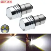 2Pcs 3V DC P13.5S PR2 PR3 LED Flashlight Torch Mini Bulb Lamp Light White 6000K