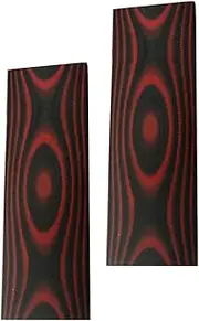 NC HAISDA G10 Scales knife Handle Material Knifemakers Sword DIY Slabs Grips Micarta Blanks Slabs Material pack of 2 Red