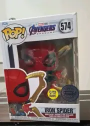 Funko Pop! Avengers Iron Spider Chalice Exclusive Figure #574 Glows In The Dark