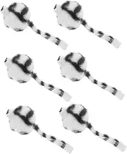 Abaodam 6Pcs Plush Mouse for Cats Realistic Catnip Filled Mice for Indoor Play Soft Interactive Kitten Engaging Pet Entertainment for Keeping Cats Occupied
