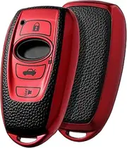 ELOHEI Key Fob Cover for Subaru, Key Fob Case Accessories for Subaru Forester CrossTrek Outback WRX Ascent BRZ Impreza Legacy Premium Soft TPU 360 Degree Full Protection