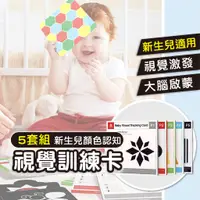 在飛比找蝦皮商城精選優惠-【新生兒適用 5入組】寶寶黑白卡 視覺圖卡 黑白卡 認知圖卡