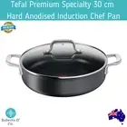 Tefal Premium Specialty 30 cm Hard Anodised Induction Chef Pan with Lid