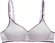 [VIccoo] Girl'S Bra, Young Girls Wireless Padded Bra Teenage Sport Underwear 12-18Y Small Lingerie - Gray