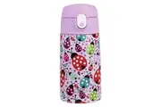 Oasis Double Wall Insulated Kids 400ml Drink Bottle Stainless Steel Ladybugs